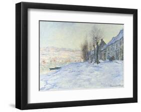 Lavacourt, under Snow, ca. 1878-1881-Claude Monet-Framed Giclee Print