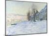 Lavacourt, under Snow, ca. 1878-1881-Claude Monet-Mounted Giclee Print