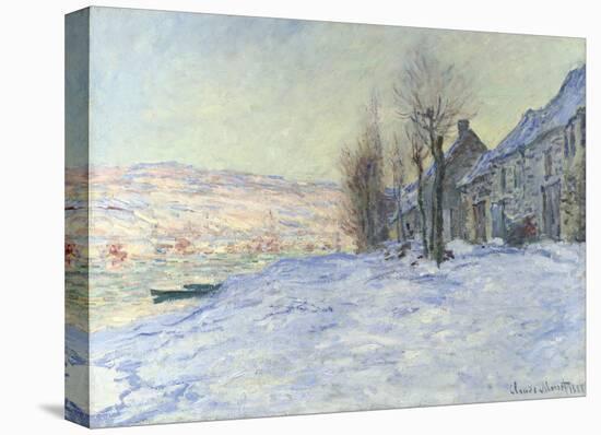 Lavacourt, under Snow, ca. 1878-1881-Claude Monet-Stretched Canvas