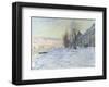 Lavacourt, under Snow, ca. 1878-1881-Claude Monet-Framed Art Print