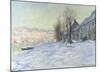 Lavacourt, under Snow, ca. 1878-1881-Claude Monet-Mounted Art Print