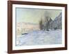 Lavacourt, under Snow, ca. 1878-1881-Claude Monet-Framed Art Print