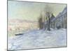 Lavacourt, under Snow, ca. 1878-1881-Claude Monet-Mounted Art Print