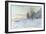 Lavacourt Under Snow-Claude Monet-Framed Premium Giclee Print