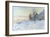 Lavacourt Under Snow-Claude Monet-Framed Premium Giclee Print