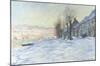 Lavacourt Under Snow-Claude Monet-Mounted Premium Giclee Print