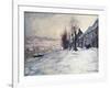 Lavacourt Under Snow-Claude Monet-Framed Giclee Print