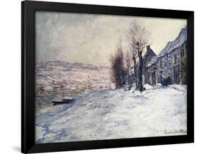 Lavacourt Under Snow-Claude Monet-Framed Giclee Print