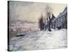 Lavacourt Under Snow-Claude Monet-Stretched Canvas