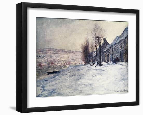 Lavacourt Under Snow-Claude Monet-Framed Giclee Print