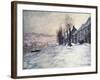 Lavacourt Under Snow-Claude Monet-Framed Giclee Print