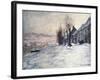 Lavacourt Under Snow-Claude Monet-Framed Giclee Print