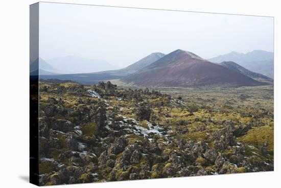 Lavafields, Helgafellssveit, Berserkjahraun, Snaefellsnes, West Iceland-Julia Wellner-Stretched Canvas