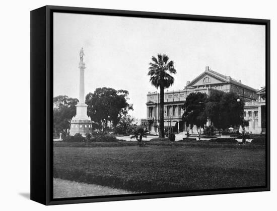 Lavalle Square, Buenos Aires, Argentina-null-Framed Stretched Canvas