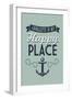 Lavallette, New Jersey - Lavallette Is My Happy Place (#1)-Lantern Press-Framed Art Print