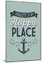 Lavallette, New Jersey - Lavallette Is My Happy Place (#1)-Lantern Press-Mounted Art Print