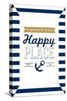 Lavallette, New Jersey - Lavallette Is My Happy Place (#3)-Lantern Press-Stretched Canvas