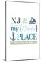 Lavallette, New Jersey - NJ Is My Happy Place (#2)-Lantern Press-Mounted Art Print