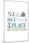 Lavallette, New Jersey - NJ Is My Happy Place (#2)-Lantern Press-Mounted Art Print