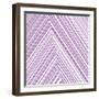 Lavendar Chevrons-null-Framed Art Print