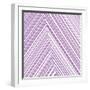 Lavendar Chevrons-null-Framed Art Print