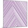 Lavendar Chevrons-null-Mounted Art Print