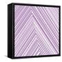 Lavendar Chevrons-null-Framed Stretched Canvas