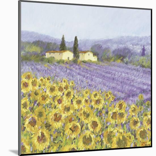 Lavender and Sunflowers, Provence-Hazel Barker-Mounted Art Print