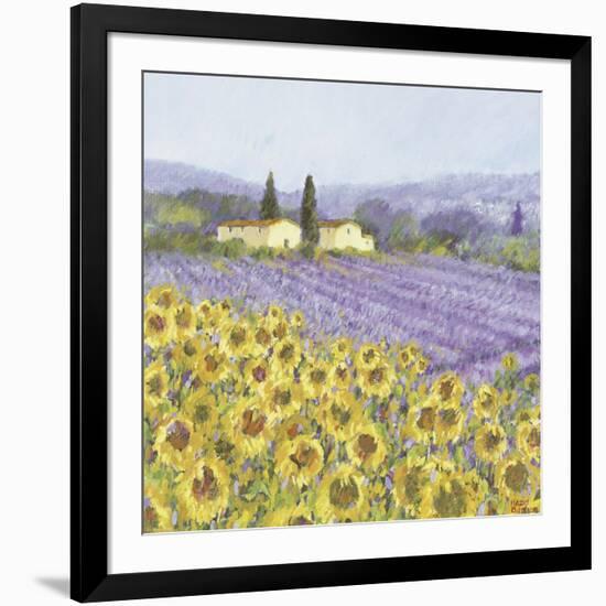 Lavender and Sunflowers, Provence-Hazel Barker-Framed Art Print