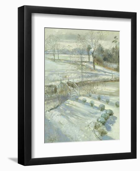 Lavender and the Chinese Bridge-Timothy Easton-Framed Premium Giclee Print