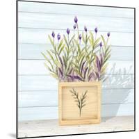 Lavender and Wood Square II-Janice Gaynor-Mounted Art Print