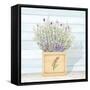 Lavender and Wood Square III-Janice Gaynor-Framed Stretched Canvas