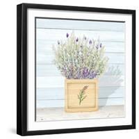 Lavender and Wood Square III-Janice Gaynor-Framed Art Print