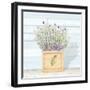 Lavender and Wood Square III-Janice Gaynor-Framed Art Print