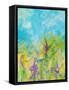 Lavender Blooms-Jan Weiss-Framed Stretched Canvas