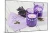 Lavender, Blossoms, Envelope, Four-Leafed Clover, Candles-Andrea Haase-Mounted Photographic Print