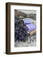 Lavender Blossoms, Lavender Soap, French-Andrea Haase-Framed Photographic Print