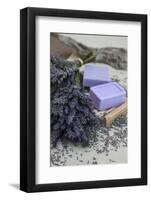 Lavender Blossoms, Lavender Soap, French-Andrea Haase-Framed Photographic Print