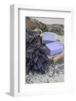 Lavender Blossoms, Lavender Soap, French-Andrea Haase-Framed Photographic Print