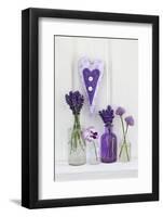 Lavender, Blossoms, Pansies, Chive Blossoms, Heart-Andrea Haase-Framed Photographic Print