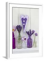 Lavender, Blossoms, Pansies, Chives Blossoms, Heart-Andrea Haase-Framed Photographic Print