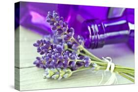 Lavender, Blossoms, Smell, Bottle, Close-Up-Andrea Haase-Stretched Canvas