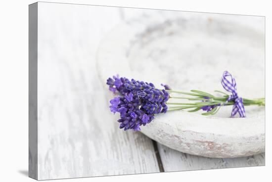 Lavender, Blossoms, Smell, Bunch, Bowl-Andrea Haase-Stretched Canvas