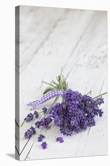 Lavender, Blossoms, Smell, Bunch, Wood-Andrea Haase-Stretched Canvas