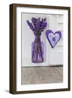 Lavender, Blossoms, Vase, Heart-Andrea Haase-Framed Photographic Print