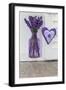 Lavender, Blossoms, Vase, Heart-Andrea Haase-Framed Photographic Print