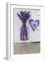 Lavender, Blossoms, Vase, Heart-Andrea Haase-Framed Photographic Print