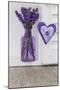 Lavender, Blossoms, Vase, Heart-Andrea Haase-Mounted Photographic Print