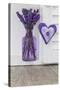 Lavender, Blossoms, Vase, Heart-Andrea Haase-Stretched Canvas