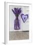 Lavender, Blossoms, Vase, Heart-Andrea Haase-Framed Photographic Print